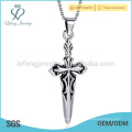 Hot sale stainless steel israel orthodox silver cross pendant